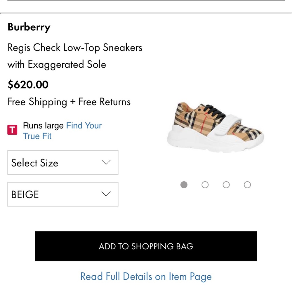 100% auth Burberry sneakers